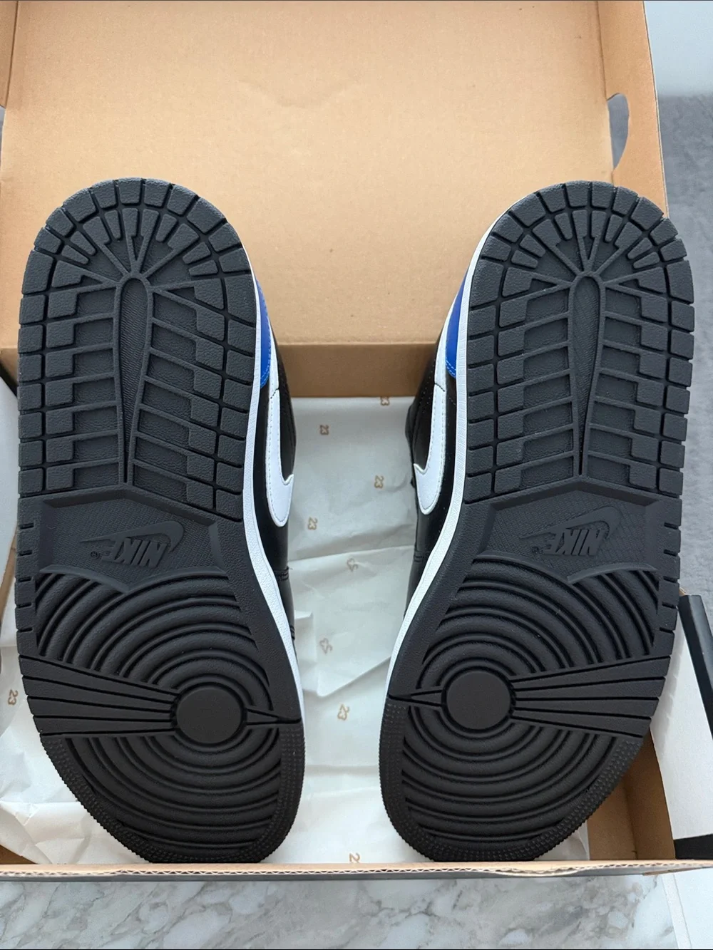 Nike Men’s Low Top Sneakers in Black, Blue, White